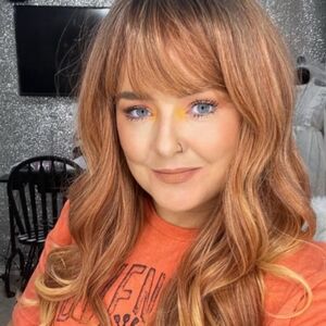 Elegant Auburn Ombre Women's Wig Copper Sunset